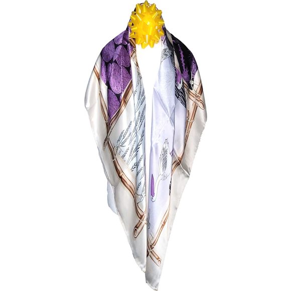 NWT Genuine 100% Mulberry Silk Satin Scarf 42"x42" Large Square Shawl 59721 - Picture 9 of 10